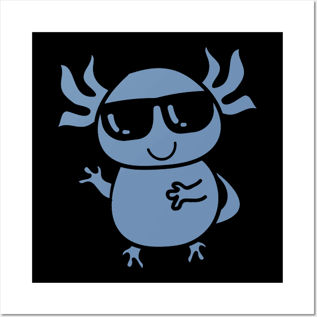 axolotl design Wall Art by HBfunshirts